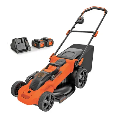 Акумулаторна косачка Black & Decker  с 2 батерии и зарядно, 36 V, 2 Ah, 480 мм, 600 м2, CLMA4820L2