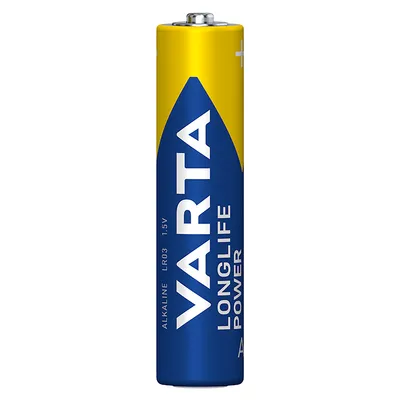 Батерия Varta кръгла алкална  1.5 V, AAA/LR03, Longlife Power