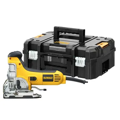 Електрически прободен трион зеге DeWALT с плавно регулиране 701 W, 800-3100 хода/мин, 26 мм, DW333KT
