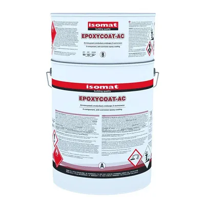 Грунд за метал Isomat епоксиден двукомпонентен  3 кг, сив, RAL 7040, Epoxycoat-AC