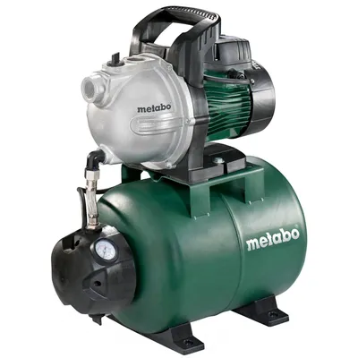Хидрофорна помпа Metabo с цилиндричен съд 8 м, 3.3 м3/ч, 24 л, 45 м, 1 ", HWW 3300/25 G