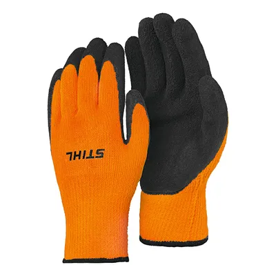 Ръкавици STIHL топени в латекс полиестерни размер 11, оранжево и черно, Function ThermoGrip