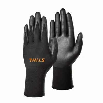 Ръкавици STIHL топени в нитрил полиестерни  размер 9, черни, Function SensoTouch