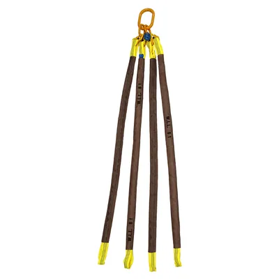 Сапан полиестерен Haklift плосък с уши  6.3 т, 2 м, жълт
