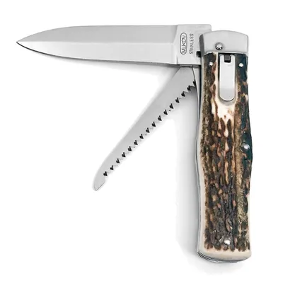 Сгъваем нож Mikov универсален с кожен калъф 95/120 мм, Predator 241-NP-2/KP