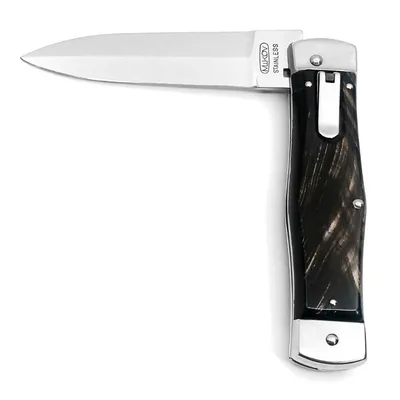 Сгъваем нож Mikov универсален с кожен калъф 95/120 мм, Predator 241-NR-1/Hammer