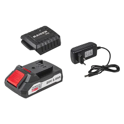 Акумулаторна батерия Raider Li-Ion със зарядно у-во  20 V, 2 Ah, 1 бр., R20