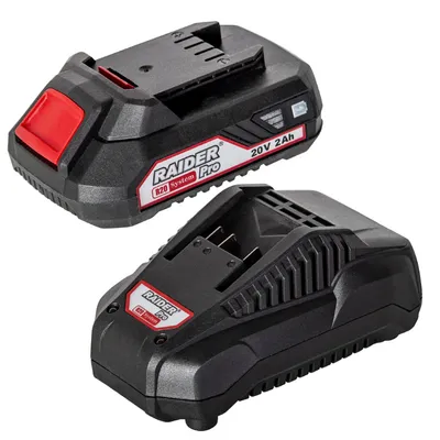 Акумулаторна батерия Raider Li-Ion със зарядно у-во  20 V, 2 Ah, 1 бр., RDP-R20