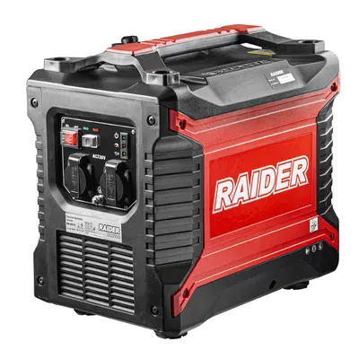 Бензинов генератор за ток Raider монофазен инверторен  2500 W, 230 V, RD-GG10