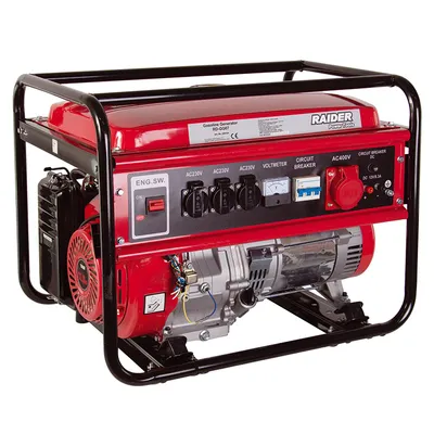Бензинов генератор за ток Raider трифазен 5000 W, 230/400 V, RD-GG07
