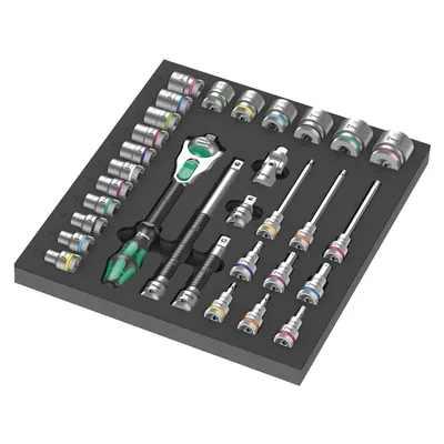 Гедоре комплект Wera вложки с тресчотка  31 бр., 1/2", 9722