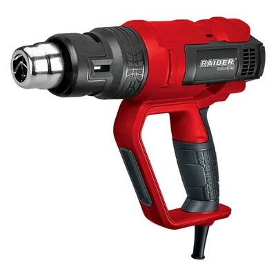 Пистолет за горещ въздух Raider електрически в куфар с аксесоари   2200 W, 250-500 л/мин, 650 °C, RDI-HG24