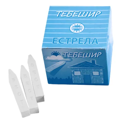 Тебешир Estrela в кутия  42 бр., бял