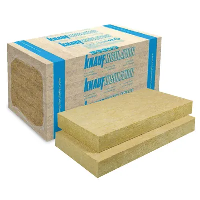 Каменна вата Knauf Insulation за фасада 2.4 м2/опак., 100x600x1000 мм, FKD-N Thermal
