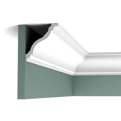 Корниз Orac Decor за таван EPS 111x122 мм, 2 м, бял, C333