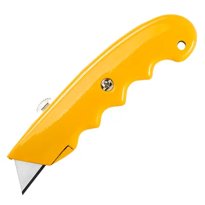 Макетен нож Kaem метален с трапецовидно прибиращо острие 145х19 мм, Hardy Working Tools