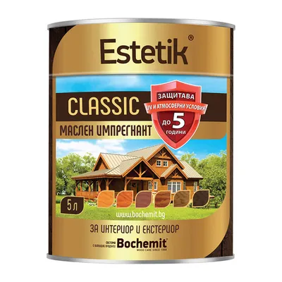 Препарат Bochemit за импрегниране за дърво 5 л, бор, Estetik