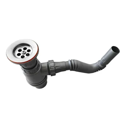 Сифон за мивка Muff Matik PVC гофриран разглобяем  ф 32x80