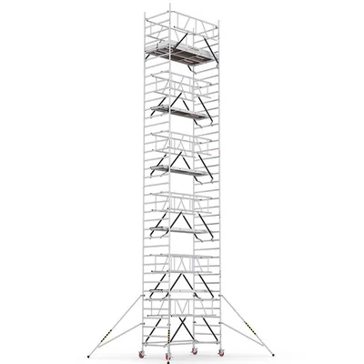 Скеле алуминиево Cagsan подвижно с колела  12.7 м, 2.4x1.2 м, 200 кг/м2, ProTUBE LN1070_(240)