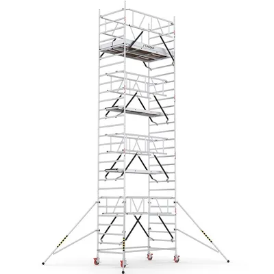 Скеле алуминиево Cagsan подвижно с колела  9.4 м, 2.4x1.2 м, 200 кг/м2, ProTUBE LN740_(240)