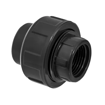 Холендър PVC за лепене с вътрешна резба ф 20 мм х 1/2", 16 bar