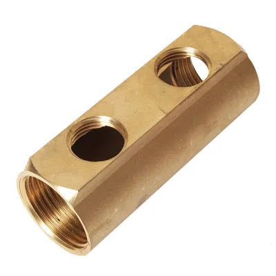 Колектор Luxor за Pex-Al-Pex тръби  2 отвора, 1" х 1/2", 100 мм, CD 456