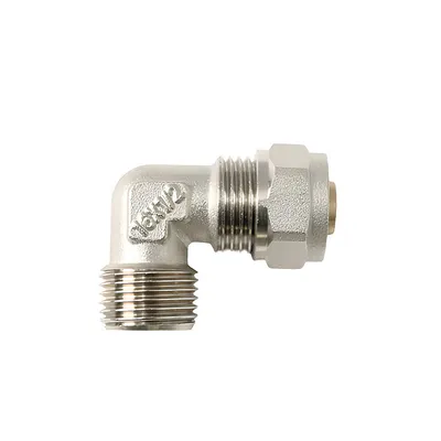 Коляно Sfit за Pex-Al-Pex тръба - мъжка резба ф 16 мм x 1/2", 10 bar, 90 °