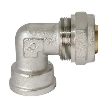 Коляно Sfit за Pex-Al-Pex тръба - женска резба ф 32 мм x 1", 10 bar, 90 °