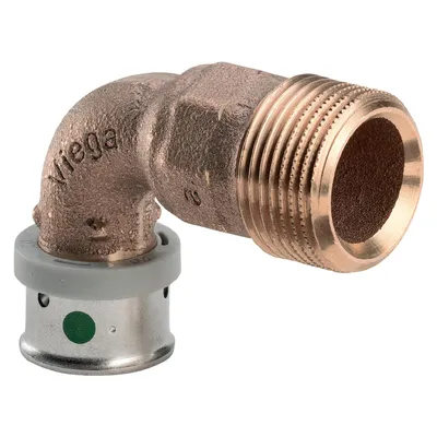 Прес фитинг Viega коляно за Pex-Al-Pex тръби ф 16 мм x 1/2", 6.5 bar, Pexfit pro 4714