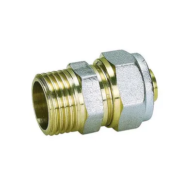 Съединител преход General Fittings за Pex-Al-Pex тръба - мъжка резба ф 18 мм x 3/4", 10 bar