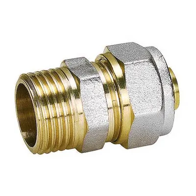 Съединител преход General Fittings за Pex-Al-Pex тръба - мъжка резба ф 20 мм x 1/2", 10 bar