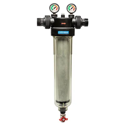Самопочистващ се филтър Cintropur за питейна вода, с манометър  25 µm, 1 1/2", 40 мм, NW 400