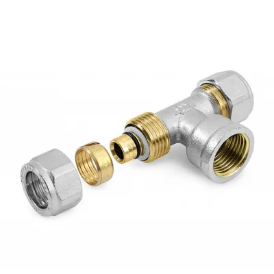 Тройник General Fittings за Pex-Al-Pex тръба - тръба - женска резба ф 26 мм x 1", 10 bar