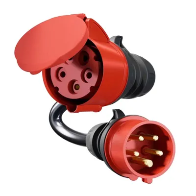 Адаптор за зарадна станция go-e Charger  3700 W, 16 A, Индустриален евро CEE 32 A трифазен, go-e-cee 5-16