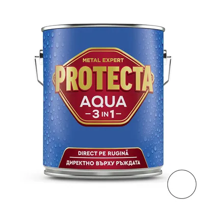 Акрилна боя Orgahim 3 в 1 на водна основа 2.5 л, бяла, RAL 9010, Protecta 3in1 Aqua