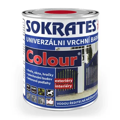 Акрилна боя Sokrates на водна основа  0.7 л, червено-кафява, RAL 0840, Colour