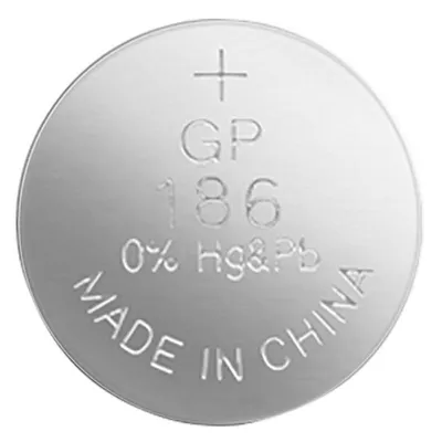 Батерия GP плоска алкална  1.5 V, LR43/186