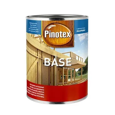 Грунд за дърво Akzo Nobel алкиден импрегниращ  1 л, безцветен, Pinotex Base