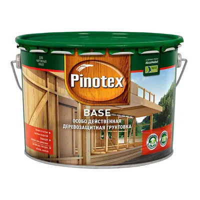 Грунд за дърво Akzo Nobel алкиден импрегниращ  3 л, безцветен, Pinotex Base