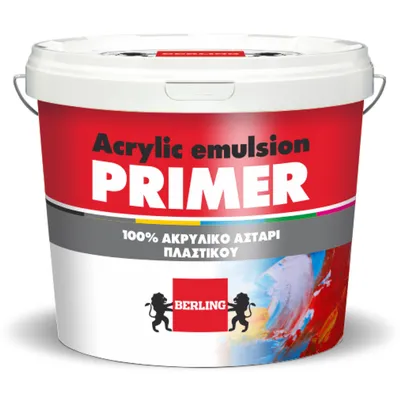 Грунд за фасадни мазилки Berling акрилен  0.75 л, прозрачен, Acrylic Emulsion Primer