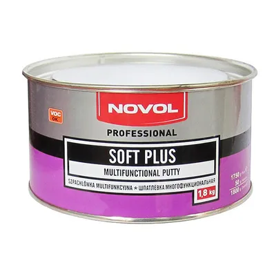 Кит Novol полиестерен за автомобили 1.8 кг, Soft Plus