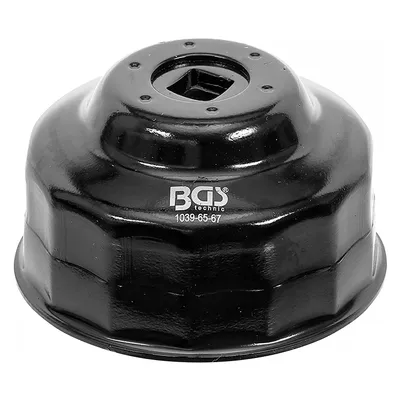Ключ BGS за маслен филтър   65-67 мм, квадрат 3/8", 14 точки, 