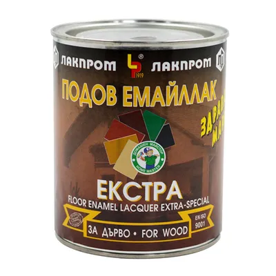 Лак алкиден Lackprom подов безоловен безоловен подов 18 л, кафяв, Extra PF-26