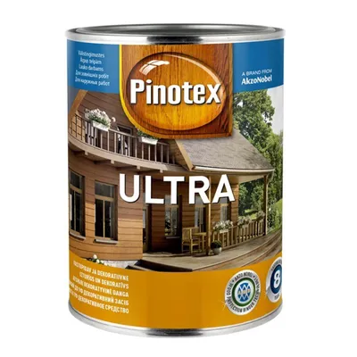 Лак спиртен Akzo Nobel за дърво  1 л, орегон, Pinotex Ultra