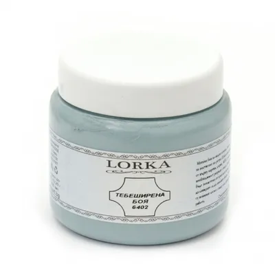 Тебеширена боя Lorka на водна основа  0.2 л, млечно синьо, 6402