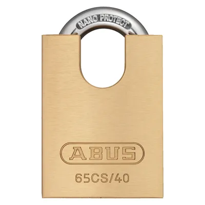 Катинар месингов ABUS със защитено рамо 40x15 мм, 18 мм, ф 7 мм, 65CS/40