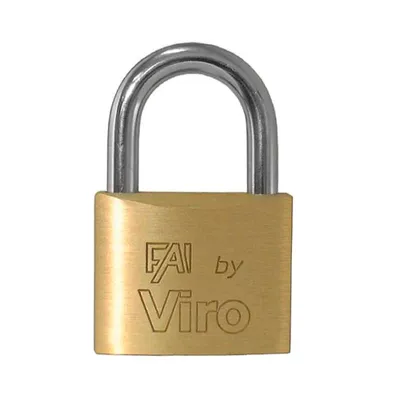 Катинар месингов Viro с нормално рамо 70x48x21 мм, 30 мм, ф 12 мм