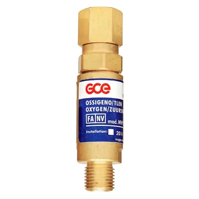 Клапан GCE за газозаваръчна техника  1/4", 10 bar, кислород