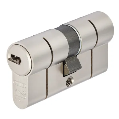 Ключалка секретна ABUS симетрична ямкова с 5 ключа 30/30 DIN, никел, D10PSNP 30/30