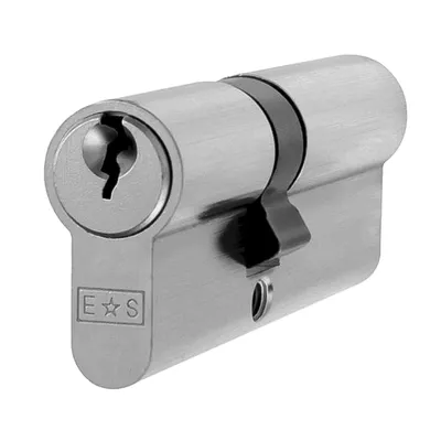 Ключалка секретна Metal асиметрична с 3 ключа  30/50 DIN, никел